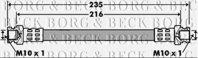 BORG & BECK bbh7427 -  Тормозной шланг